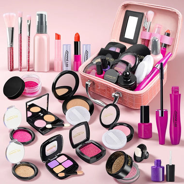 Makeup Set for Girls Kids Toys Simulation Cosmetics Set Pretend Makeup Toys Girls Play House Simulation Make up Educational Toys for Girls Fun Game
