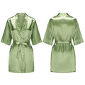 Women's Satin Robes Women's Pure Short Silky Robes Bridesmaid Bride Party Satin Robes Sleepwear
