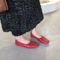 Women Ballet Flats Shallow Fashion Shallow Women Ballet Flats Dance Shoes Casual Female Soft Footwear Butterfly-Knot Ladies Flats Slip On Shoes