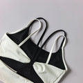 Contrast Color Sports Bra for Women to Wear Running Training Fitness Bra Gym All-in-one Shockproof Yoga Vest Pilates Tops