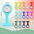2pcs Nurse Watches for Women Men, Silicone Lapel Pin Pocket Fob Stethoscope Watch Doctor Nurse Student Graduation Gift