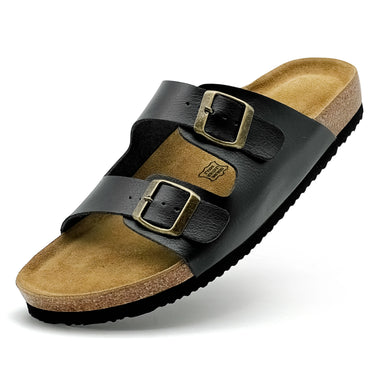 Unisex Cork Slides Arizona Style Contoured Footbed Arch Support Adjustable Buckle Anti-Slip Summer Casual Sandals for Women Men