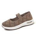 Women's Walking Shoes Breathable Mesh Cushioned Slip-On Sneakers Non-Slip Soft Sole Casual Loafers for Mom