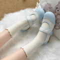 Small cute round toe flat sole single shoe with color matching breathable low heel simple comfortable women's shoes