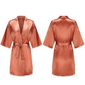 Women's Satin Robes Women's Pure Short Silky Robes Bridesmaid Bride Party Satin Robes Sleepwear