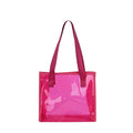 Spring Summer Women Large Capacity Transparent Tote Bag Jelly PVC Shoulder Bag Large Outing Beach Shopping Bag Casual Handbag