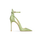 Black silk Chinese style sexy temperament sandals,2026 autumn and winter new item,pointed pointed thin heel high heels for women
