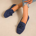 Woman's Flat Shoes Large Size 2026 New Fashion Square Toe Comfortable Soft Ballet Flats Simple Versatile Casual Slip on Shoes