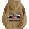 2026 New men's and women's high-quality fashion trend car printed loose comfortable classic retro hip-hop sweatshirt  hoodie
