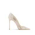 2026 autumn and winter new beige pointed ultra shallow mouth ultra-fine heel sexy high heels single shoe women's banquet