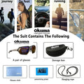 Okuma Polarized Sunglasses UV400 for Men and Women Outdoor Hunting, Fishing, Driving Bicycles, Sunglasses Optional Box