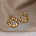 2025 New Fashion Trend Unique Design Elegant Exquisite Irregular C Shape Earrings Female Jewelry Party Premium Gift Wholesale