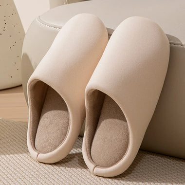 Unisex Home Slippers Soft Fur Slippers Warm Indoor Flat Slides Nonslip Couples Shoes Bedroom Light Slience Flats Autumn&Spring