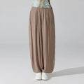 Summer Light Thin Woman Yoga High Waist Loose Solid Color Wide Leg Pants Outdoor Sport Fitness Gym Casual Breathable Long Pants