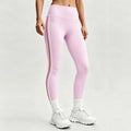 Women High Waist Yoga Leggings Side Bicolor Stripes Design High Stretch Opaque Soft Breathable Workout Pants