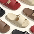 Women's Home Slippers Outdoor Couple's Sandals Non-Slip Beach Slides Soft Sole Indoor Bathroom Slippers For Men Women Flat Shoes