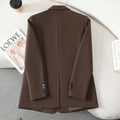 ZJYT Brief Elegant Chic Women Blazer Autumn Winter 2026 Korean Style Solid Blue Casual Jackets and Coats Plus Size Outerwear Top