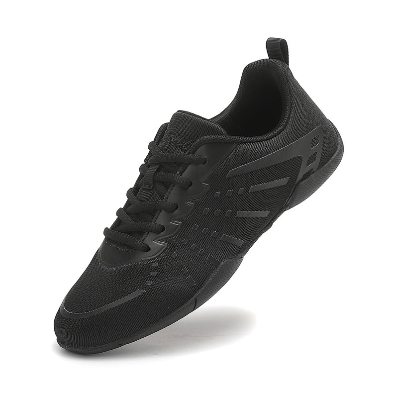 2411 Girls  White Cheerleading Sneakers Mesh Upper Breathable Aerobics Shoes Non‑slip Soft Sole Youth Women Dancing Sports Shoes