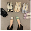 New Elegant Ballet Shoes Woman Classic Square Toe Bowtie Ballerina Flats Ladies Soft Loafers Comfortable Flat Shoes Ladies Shoes