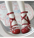 2026 New Butterfly-knot Lolita Women Mary Jane Shoes Elegant Round Toe Thick Heel Shoes Ladies Fashion Dress Pumps