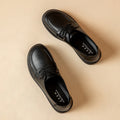 Women Leather Mules Elegant Women Mules Shoe Solid Color Leather Summer Slippers Outdoor Casual Walking Slip on Shoe Light Anti-skid Mother Footwear