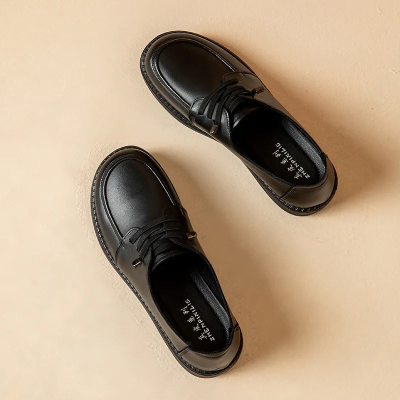 Women Leather Mules Elegant Women Mules Shoe Solid Color Leather Summer Slippers Outdoor Casual Walking Slip on Shoe Light Anti-skid Mother Footwear