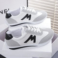 Round Head Deep Mouth Sneakers Light Versatile Breathable Cross Lace Casual Sports White Shoe Tennis Sneaker