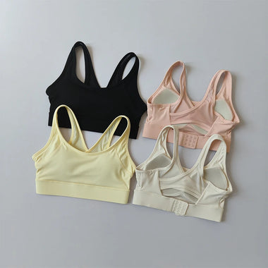 Women's High Impact Sports Bra All-in-One Racerback Maximum Support Workout Top for Pilates Gym