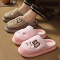 Thicken Warm Long Plush Slippers for Women Winter New Chunky Platform Fluffy Furry Fur Slippers Couple Plus Size Indoor Shoes