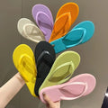 Beach Sandals Summer Flip Flops for Women Slippers Cute Candy Color Indoor Flat Shoes Men Beach Slippers Non-slip Soft Sole
