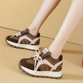 2026 8cm 3inch leather Women Causal Shoes Comfortable Non Slip Platform Sneakers Casual Shoes Chunky Office Everyday Wear