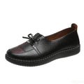 Women's Leather Flats Shoes Female Soft soled versatile shoes Classic Ladies Casual Leather Loafers Anti slip comfort flat Mujer