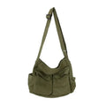 Solid Soft Large Capacity Crossbody Bag Fashion Handbag Tote Bag for Travel