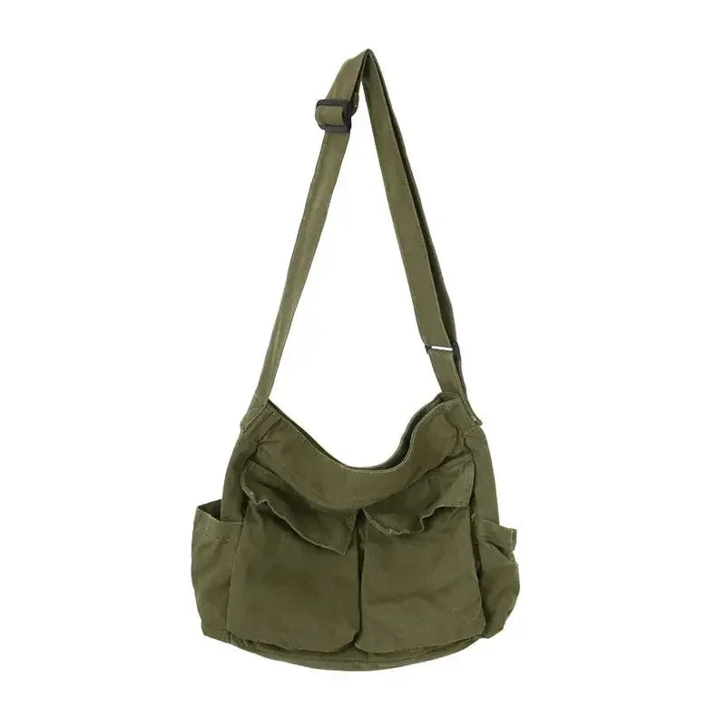 Solid Soft Large Capacity Crossbody Bag Fashion Handbag Tote Bag for Travel