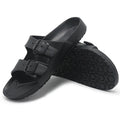 Litfun Women Summer Fashion Slippers 2025 New Outdoor Non-slip Beach Sandals With Double Buckle Indoor Casual Flat House Slides