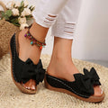 Women'S Wedge Slippers Fashionable New Summer Sandals Fashionable Casual Shoes Comfortable Flower Slippers Women'S Slippers
