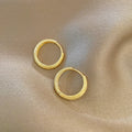 2PCS/Set Fashion Gold Color Hoop Earrings for Women Korean Design Crystal Pearl Dangle Earring Jewelry Pendientes De Mujer