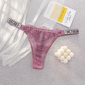 VS Sexy Panties Lingerie Victoria Secret Seamless Lace Thongs For Women Comfortable Breathable High Waist Underwear