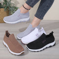 Women's Comfortable Knitted Sock Shoes, Breathable and Platform Sports Shoes, Lightweight Walking Shoes, Mother's Shoes