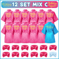 6-14Set Spa Party Robes for Girls Spa Robes Gowns Kids Birthday Party Favors Sleepover Kimono Robe Slumber Pyjama Party Favor