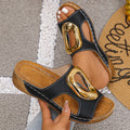 Designer New Summer Women Fashion Slip on Slippers Beach Slippers Solid Color Round Head Wedges Casual Shoes Slides Women
