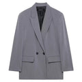 2025 Women's Blazer Spring Office Wear Outerwears Black Green Gray Blazer Long Sleeve Coats Blazers Fitted Suit Jacket