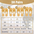 12-30Pairs Wedding Flip Flops for Guests Bulk Hotel Spa Wedding Sandals Slippers With Size Favors Wedding Favors for Guests