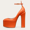 New Super High Heels Women Patent Leather Pumps Women Round Toe Platform Shoes Women Fashion Party sandalias de las mujeres