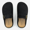 Fashion Women's Suede Mules Slippers New Lady Sandals Outdoor Beach Slides Home Shoes Four Season Soft Sole Non-slip Breathable