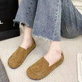 Women's Shoes Retro Round Toe Single Shoes Spring and Autumn Sen Series Comfortable Girl's Shoes Casual and Simple Flat Shoes