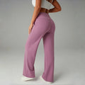 STOUREG High Waisted Yoga Pants for Women, Loose Wide Leg Workout Trousers with Pockets for Running and Outdoor Exercise