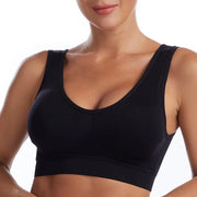 Women's Sports Bra S-7XL Plus Size Thin Non-underwire Bra Zero Bondage Women's Underwear Sports Yoga Wireless Vest Seamless Adjustable Brassiere
