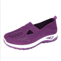 Women Breathable Mesh Flat Mules Lightweight Slip On Walking Shoes Comfort Versatile Daily Outdoor Travel Casual Mother Footwear
