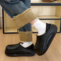 Warm Plush Waterproof EVA Indoor Slippers For Women Winter Soft Thick Bottom Non Slip Home Slippers Couple's Furry Slides